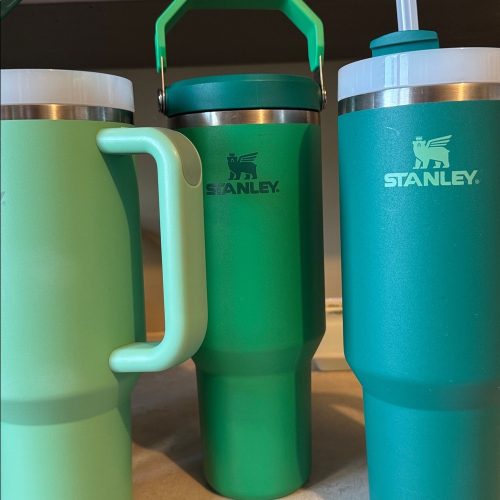 5 ct. Blues & greens Stanley cup 40oz bundle! - Picture 3 of 9